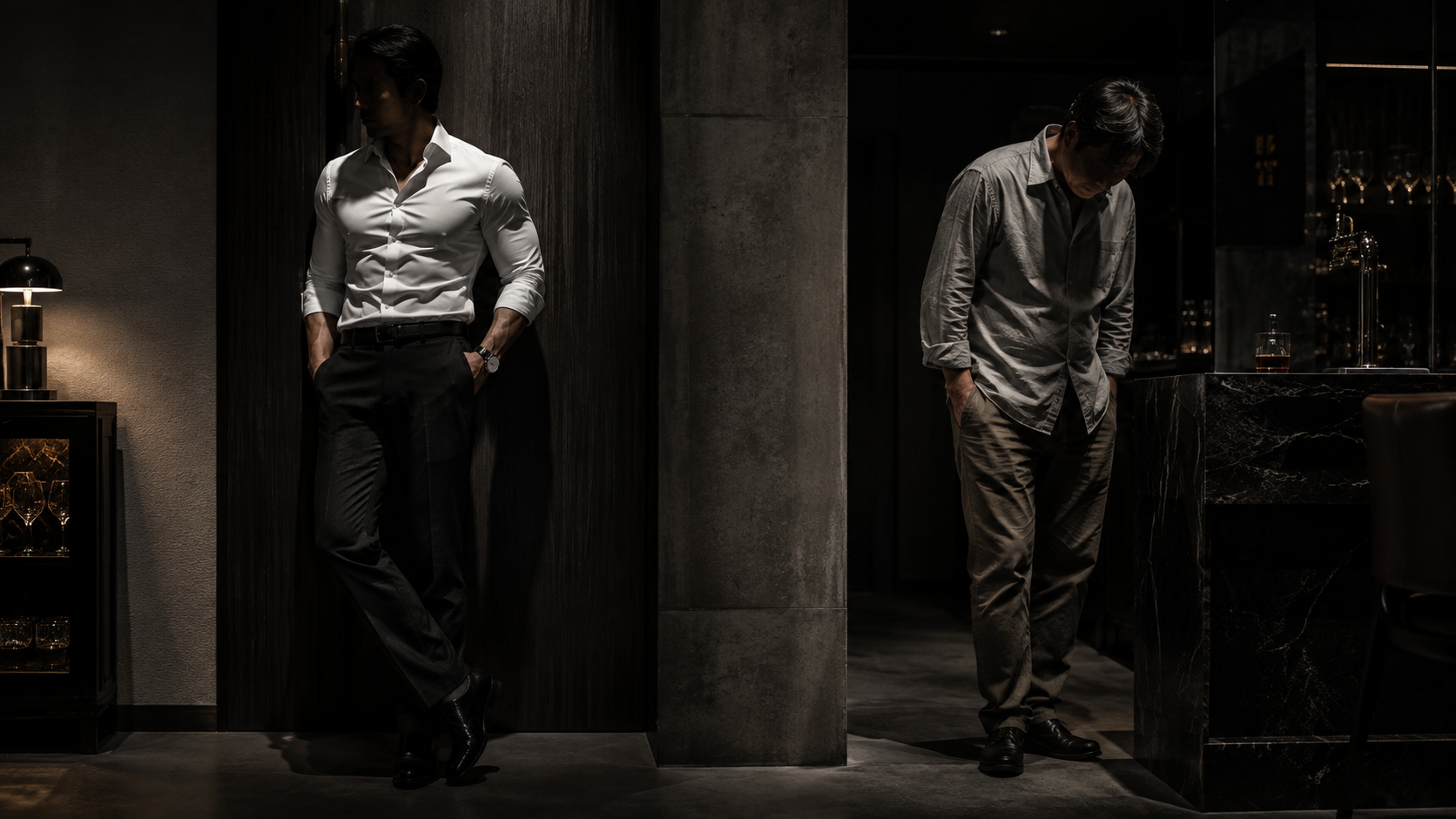 同じ年代でも見た目に差がつく40代男性の比較